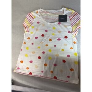 Liz Claiborne Women’s T-Shirt XL Multi Color Short Sleeve Cotton NWT. New W/Tags